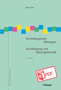 Front Cover Image Verwaltungsrats-Sitzungen
