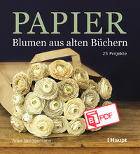 Front Cover Image Papier-Blumen aus alten Büchern