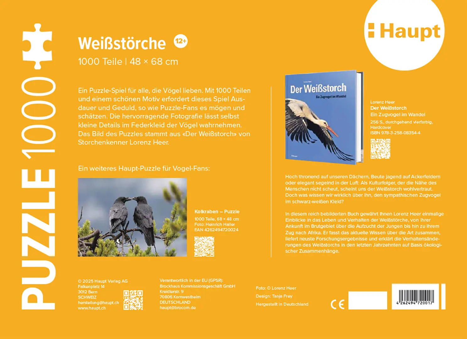 Back Cover Image Weißstörche – Puzzle