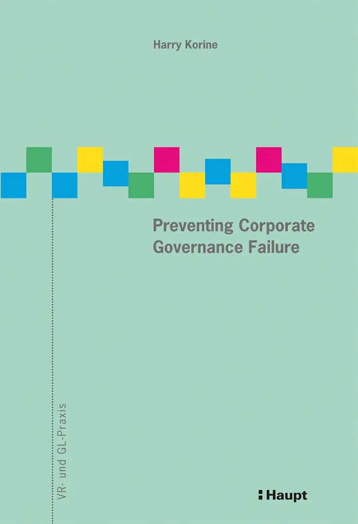 Front Cover Image Preventing Corporate Governance Failure