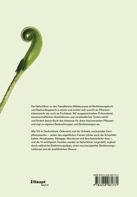 Back Cover Image Farne, Schachtelhalme und Bärlappe