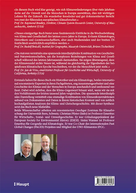 Back Cover Image Klima und Gesellschaft in Europa