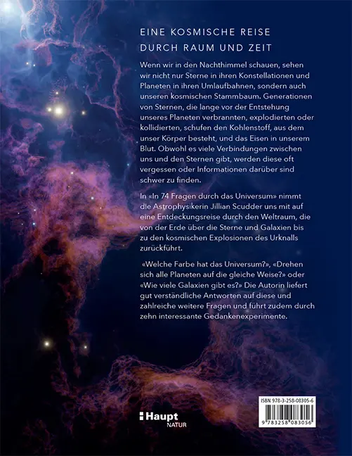 Back Cover Image In 74 Fragen durch das Universum