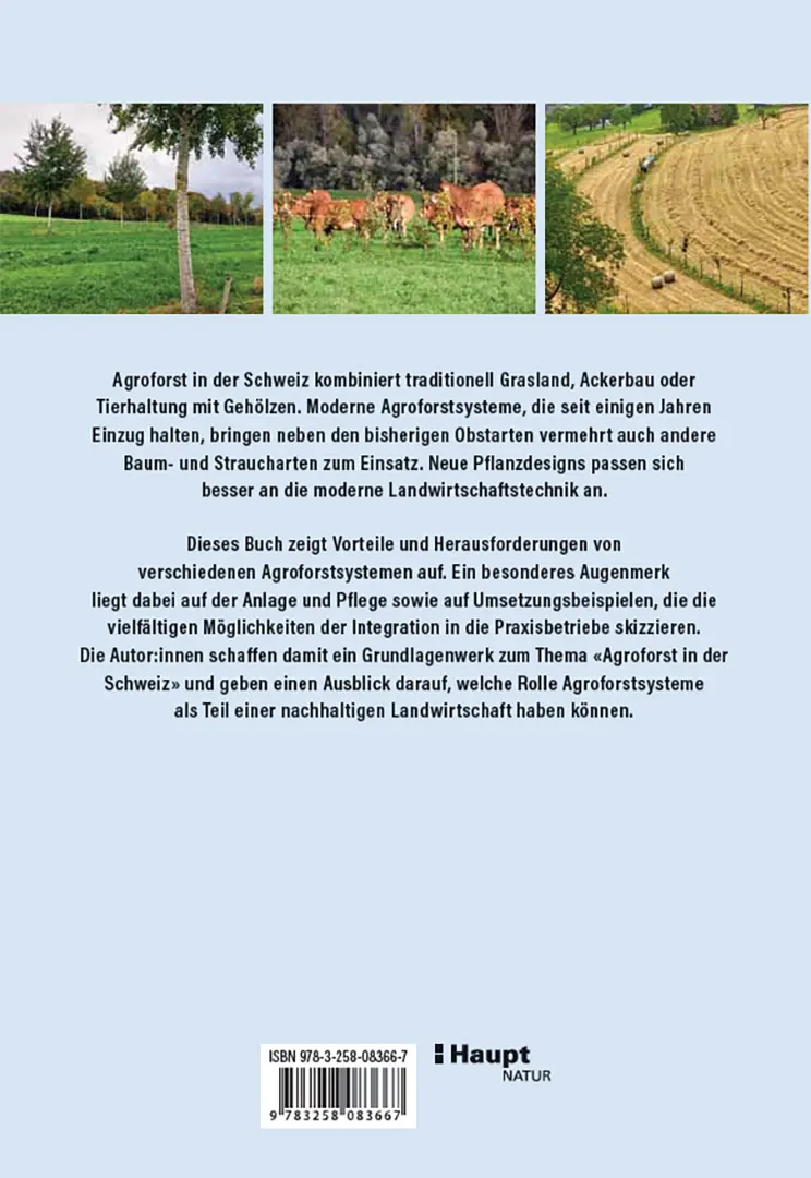 Back Cover Image Agroforstpraxis in der Schweiz