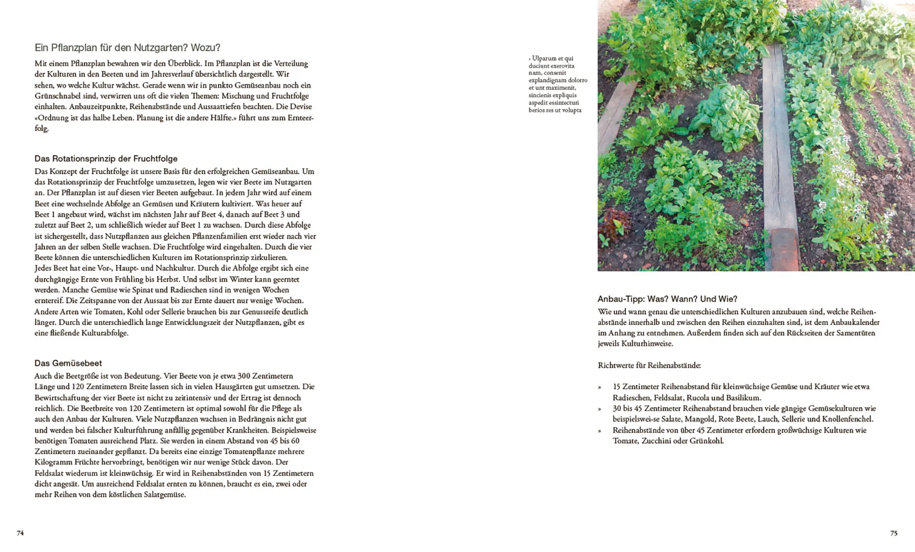 Sample Content (Image) Von Pflanzen, die sich mögen und Tieren, die uns helfen