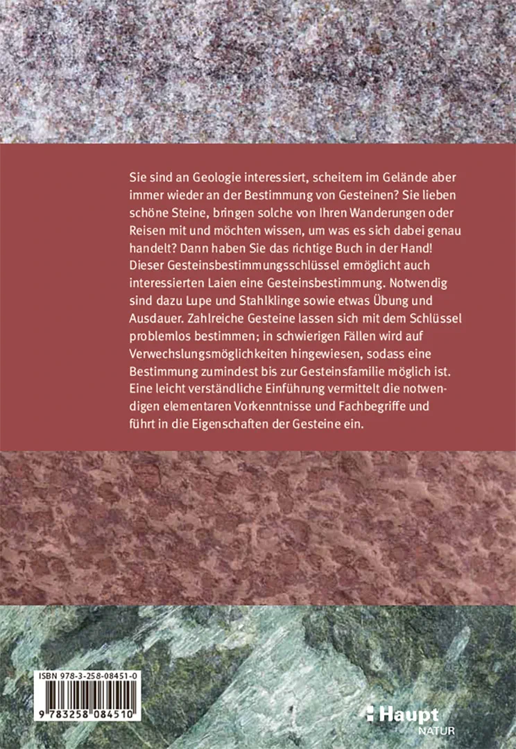 Back Cover Image Gesteine einfach bestimmen