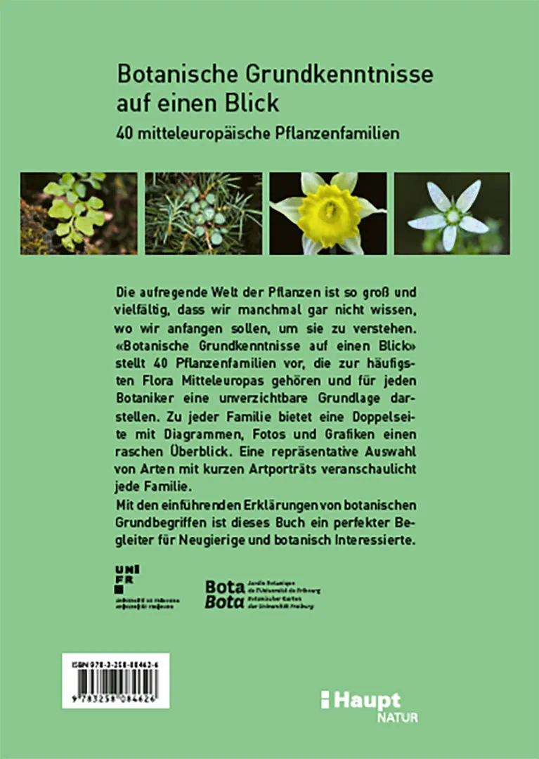 Back Cover Image Botanische Grundkenntnisse auf einen Blick