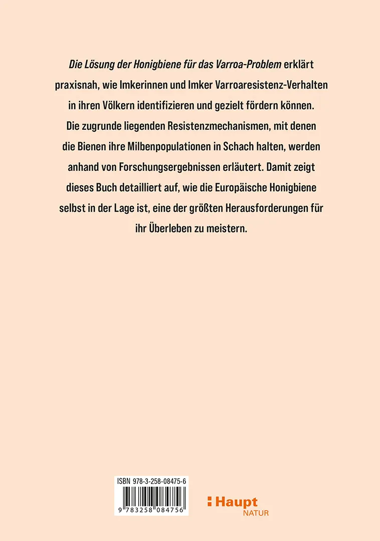 Back Cover Image Die Lösung der Honigbiene für das Varroa-Problem