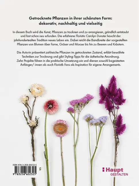 Back Cover Image Trockenblumen – vom Samen bis zum Arrangement