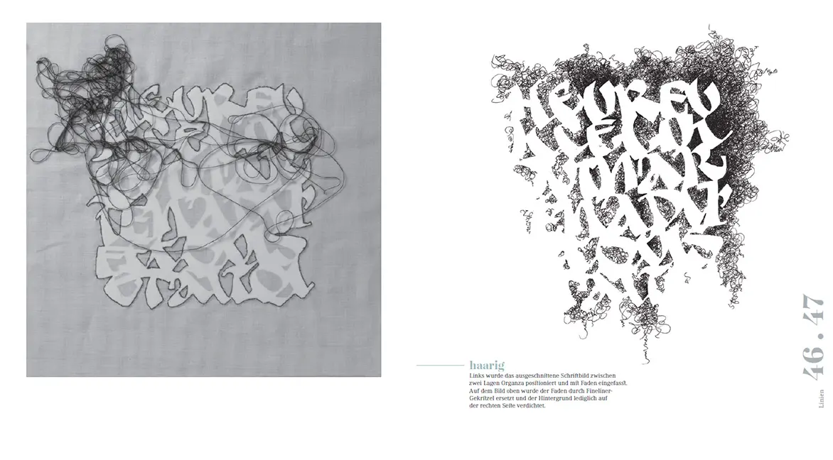 Sample Content (Image) Schriftbilder – experimentelle Kalligrafie