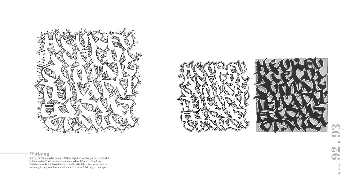 Sample Content (Image) Schriftbilder – experimentelle Kalligrafie