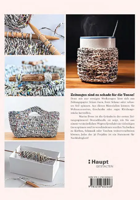 Back Cover Image Papiergarn aus alten Zeitungen
