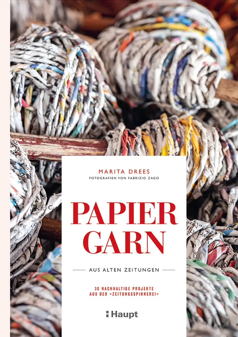 Front Cover Image Papiergarn aus alten Zeitungen