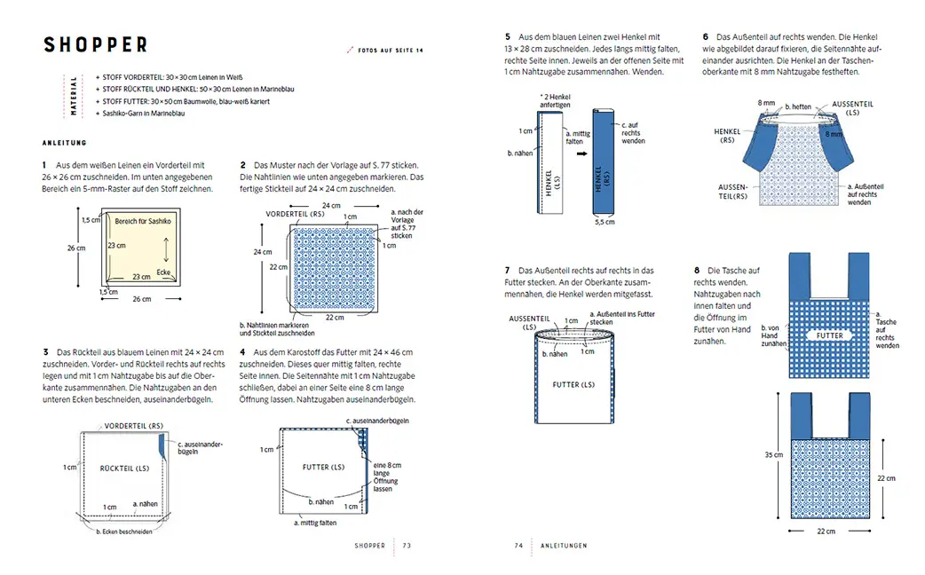 Sample Content (Image) Sashiko in Farbe