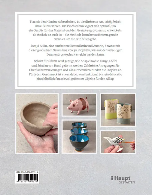 Back Cover Image Pinch - Keramikobjekte von Hand formen