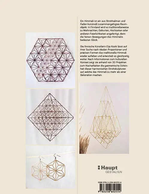 Back Cover Image Himmeli - dreidimensionale Objekte aus Stroh