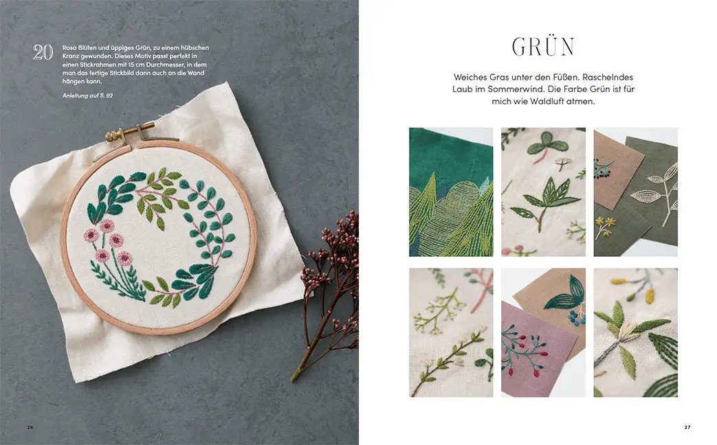 Sample Content (Image) Blumenmuster sticken