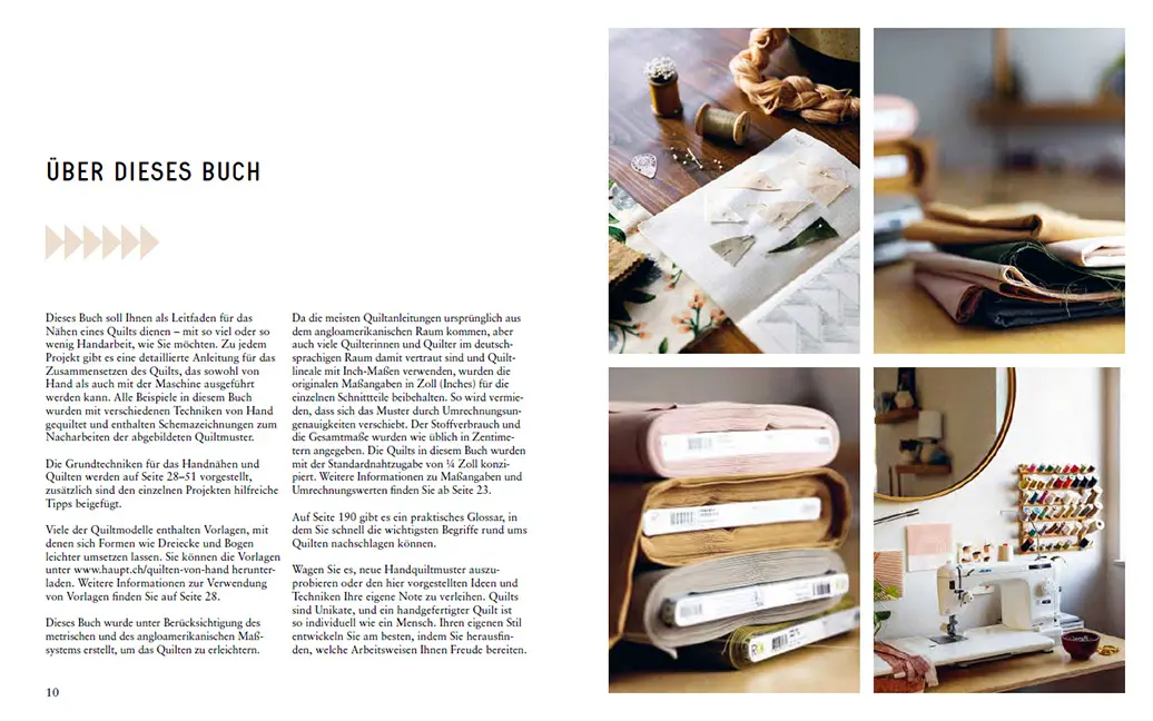 Sample Content (Image) Quilten von Hand