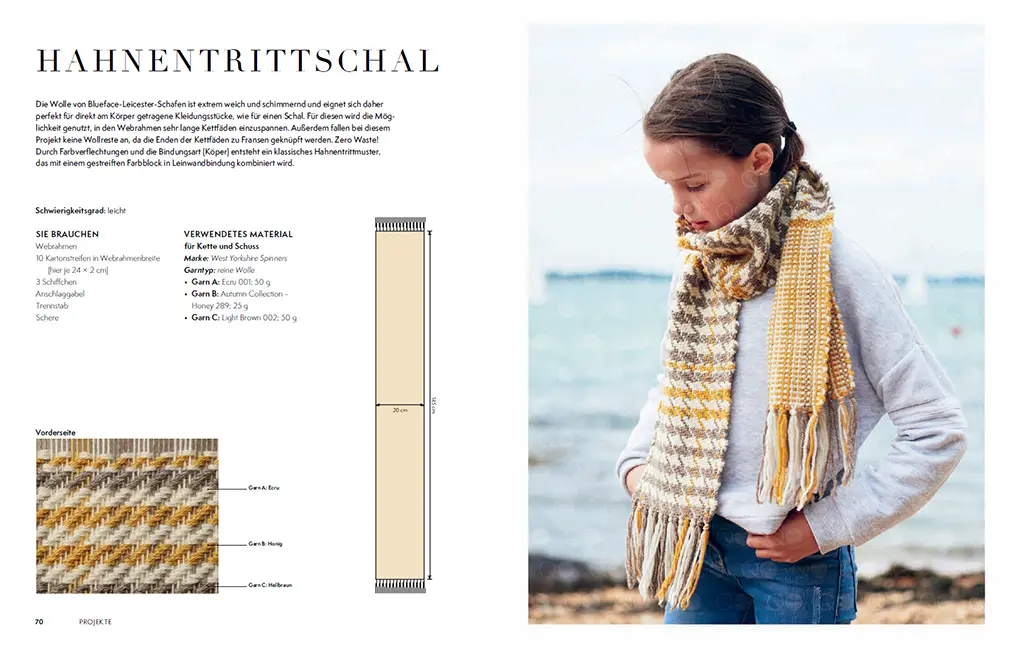 Sample Content (Image) Große Textilien auf kleinem Rahmen weben