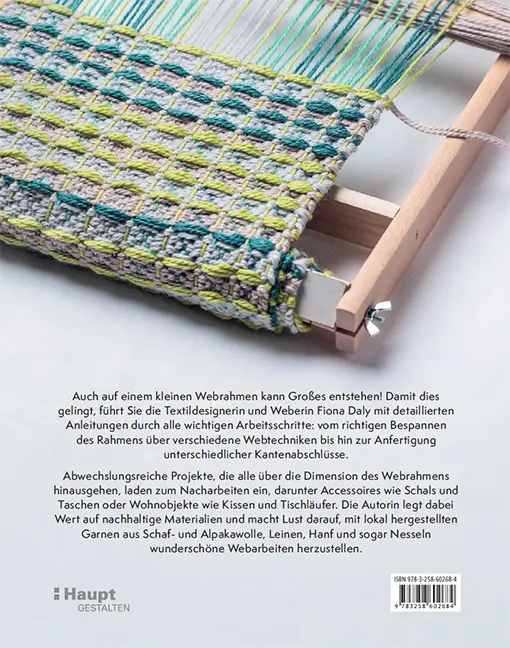 Back Cover Image Große Textilien auf kleinem Rahmen weben