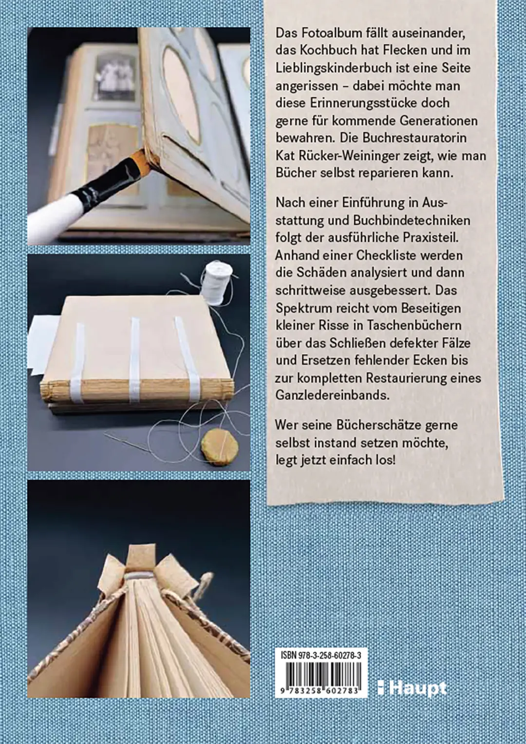 Back Cover Image Bücher restaurieren