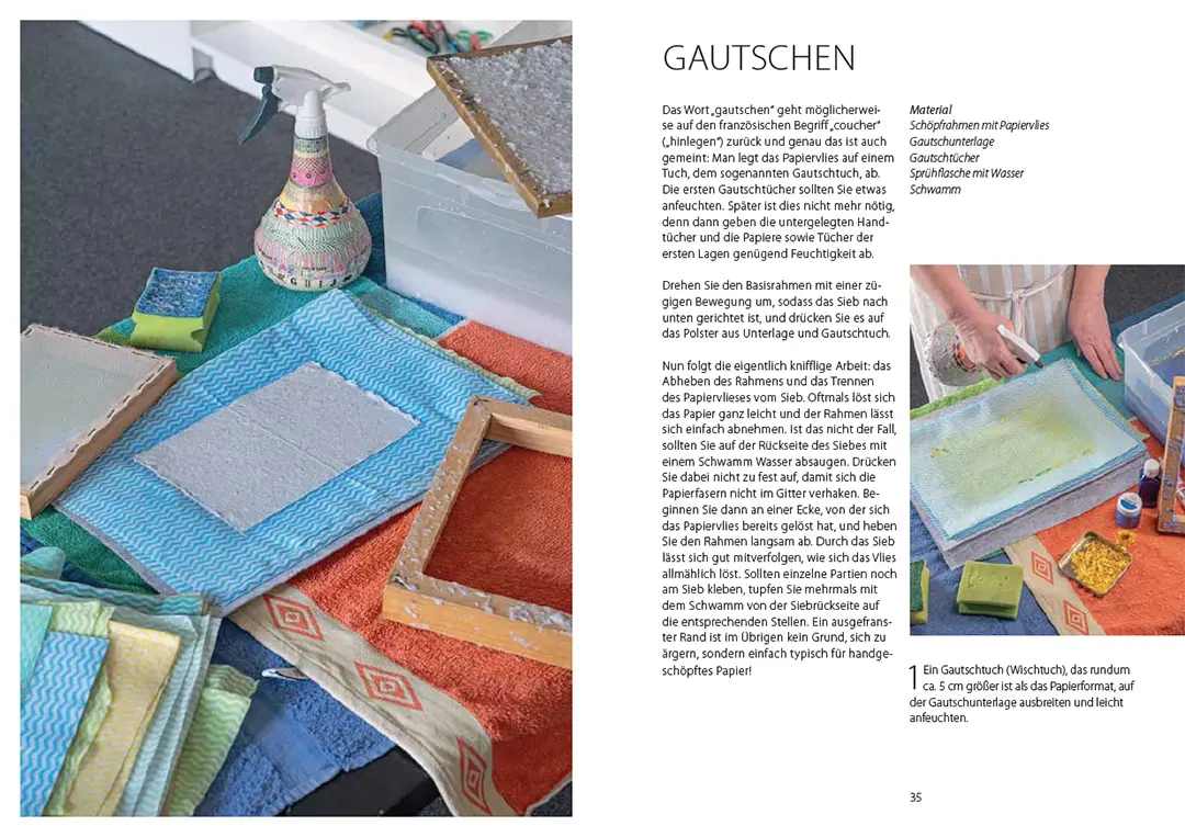 Sample Content (Image) Papiere schöpfen und gestalten