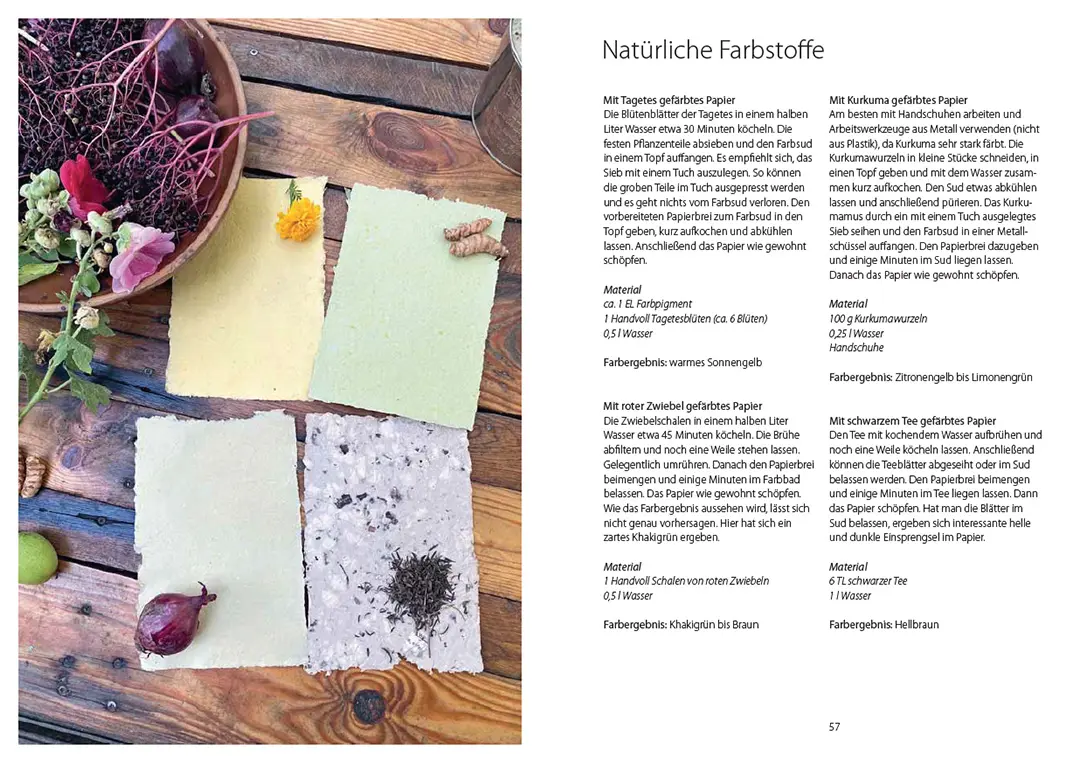 Sample Content (Image) Papiere schöpfen und gestalten