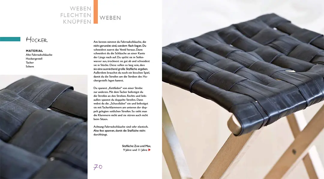 Sample Content (Image) Kinder-Werkstatt Sticken, Nähen, Weben