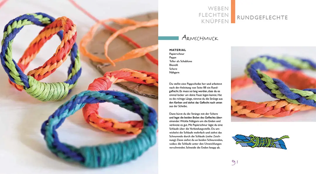 Sample Content (Image) Kinder-Werkstatt Sticken, Nähen, Weben