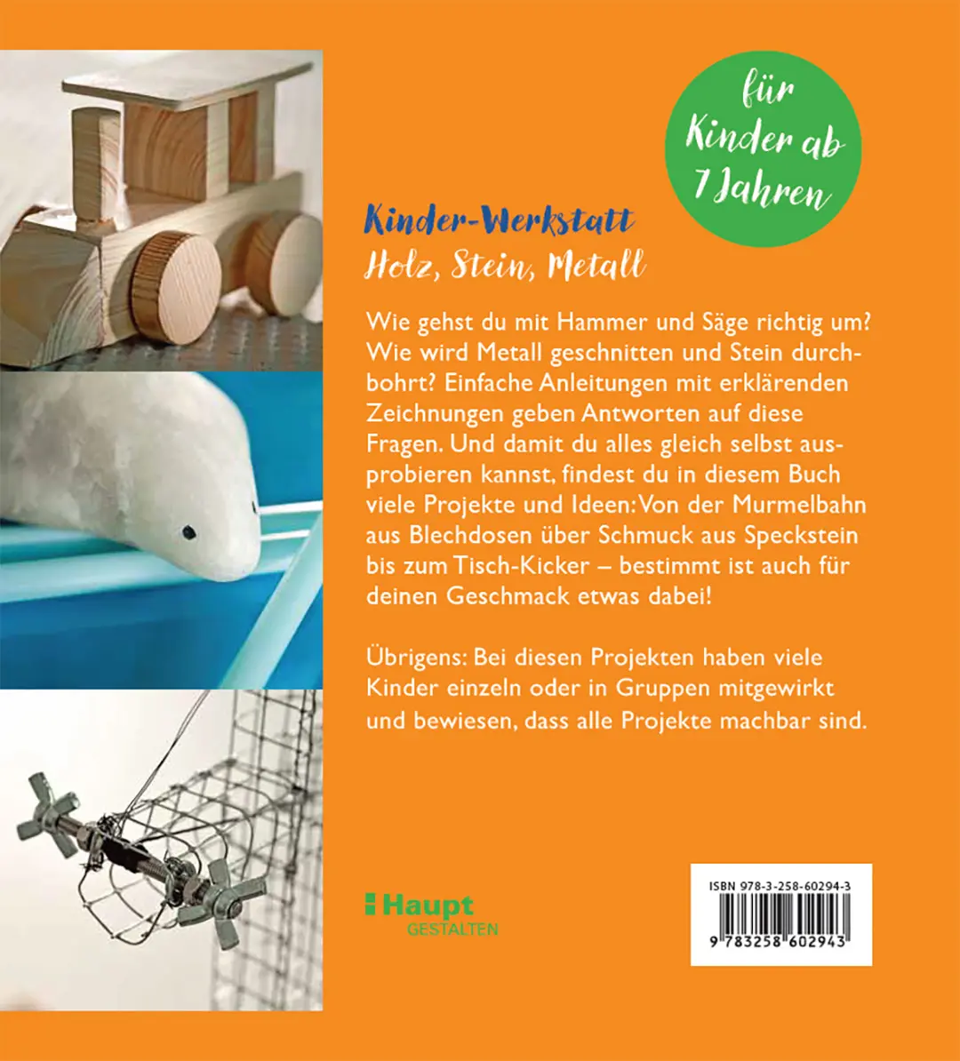 Back Cover Image Kinder-Werkstatt Holz, Stein, Metall