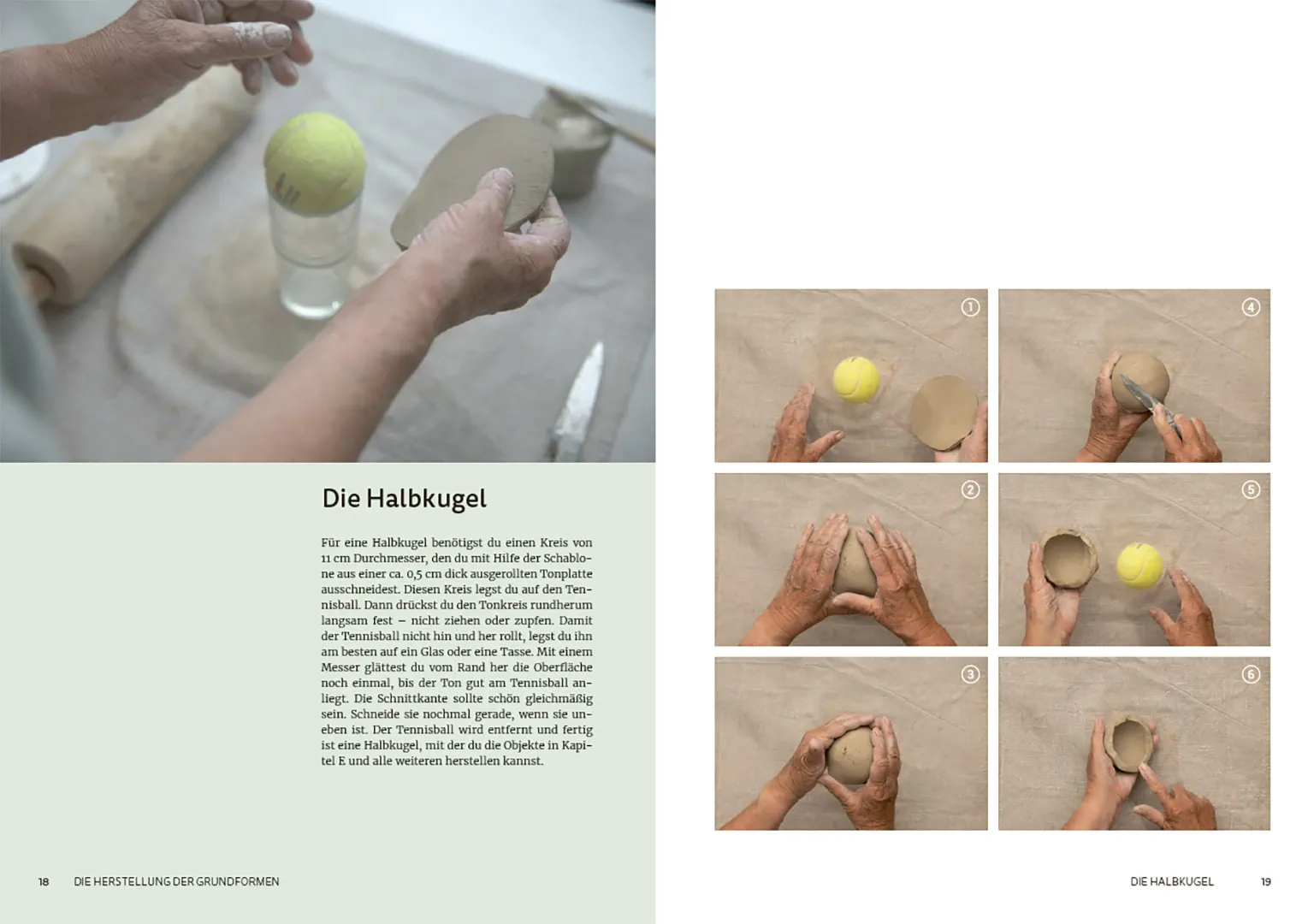 Sample Content (Image) Aus Ton geformt