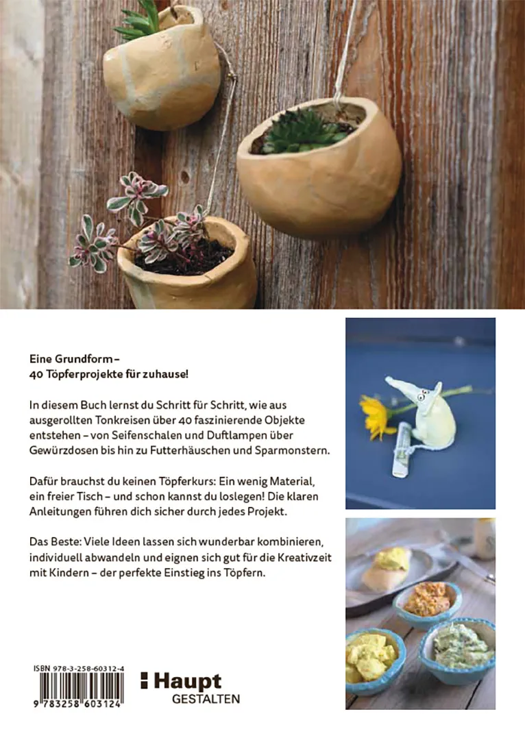 Back Cover Image Aus Ton geformt