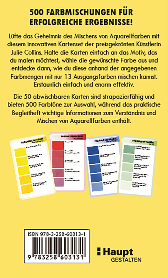 Back Cover Image Aquarellfarben mischen – das Kartenset