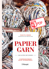 Vorderes Coverbild Papiergarn aus alten Zeitungen