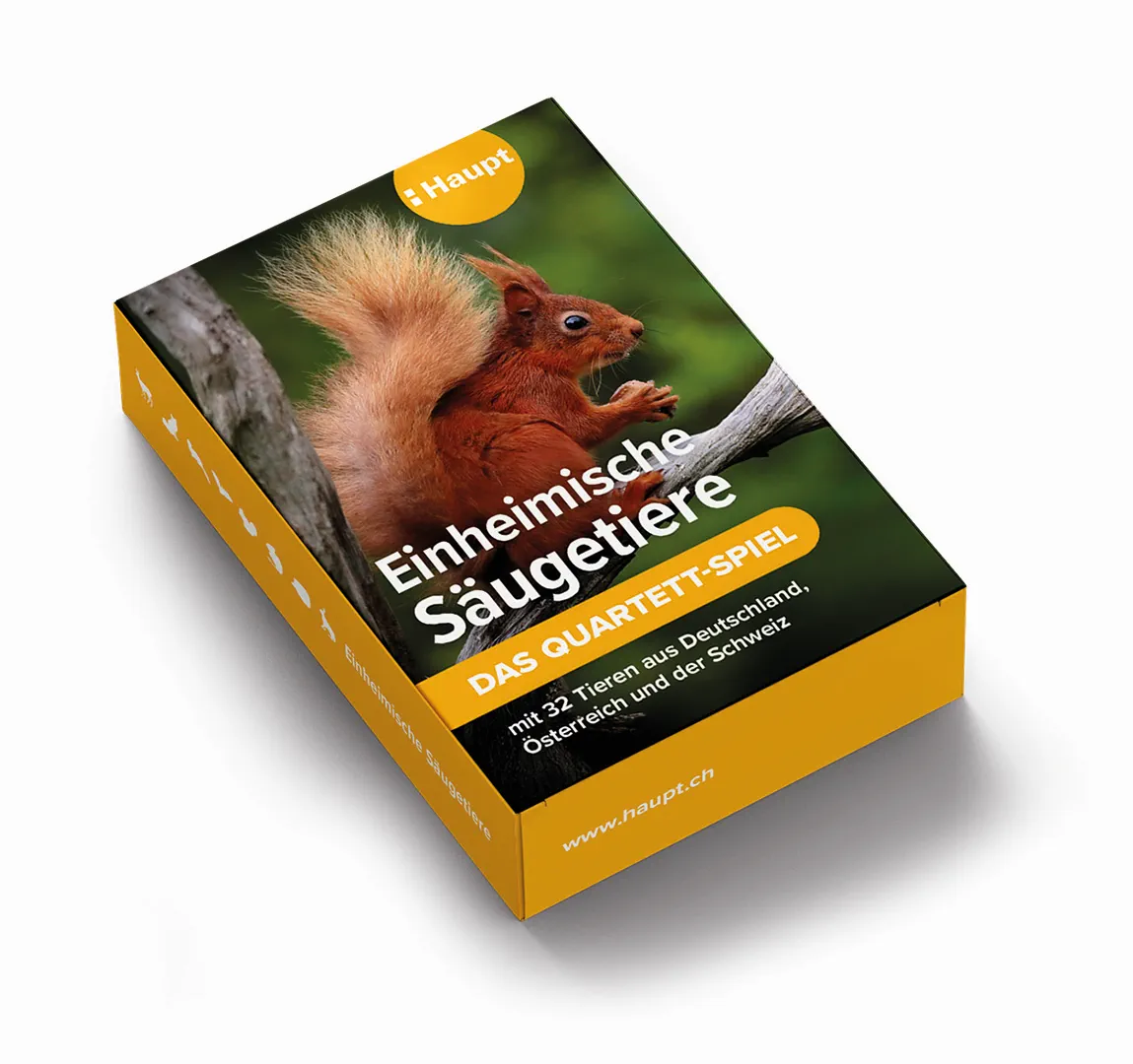 Rückseitencover Einheimische Säugetiere – das Quartett-Spiel