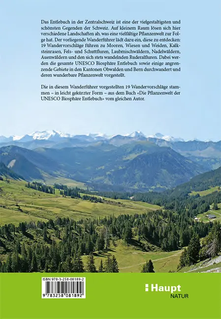 Rückseitencover Botanische Wanderungen in der UNESCO Biosphäre Entlebuch