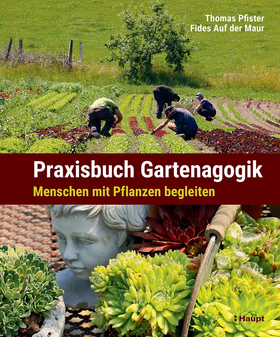 Vorderes Coverbild Praxisbuch Gartenagogik