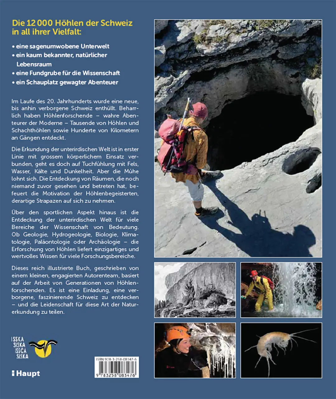 Rückseitencover In den Höhlen der Schweiz