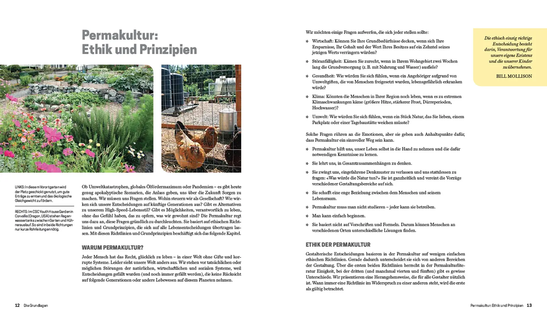 Beispielinhalt (Bild) Praxisbuch Permakultur