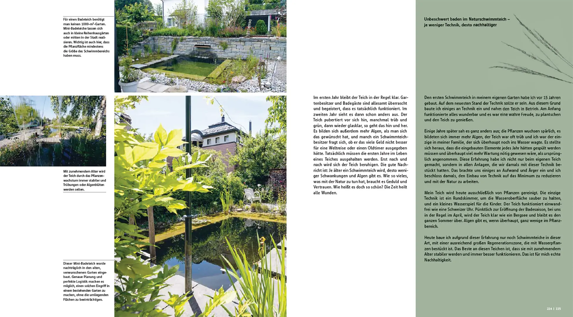 Beispielinhalt (Bild) Der gestaltete Naturgarten