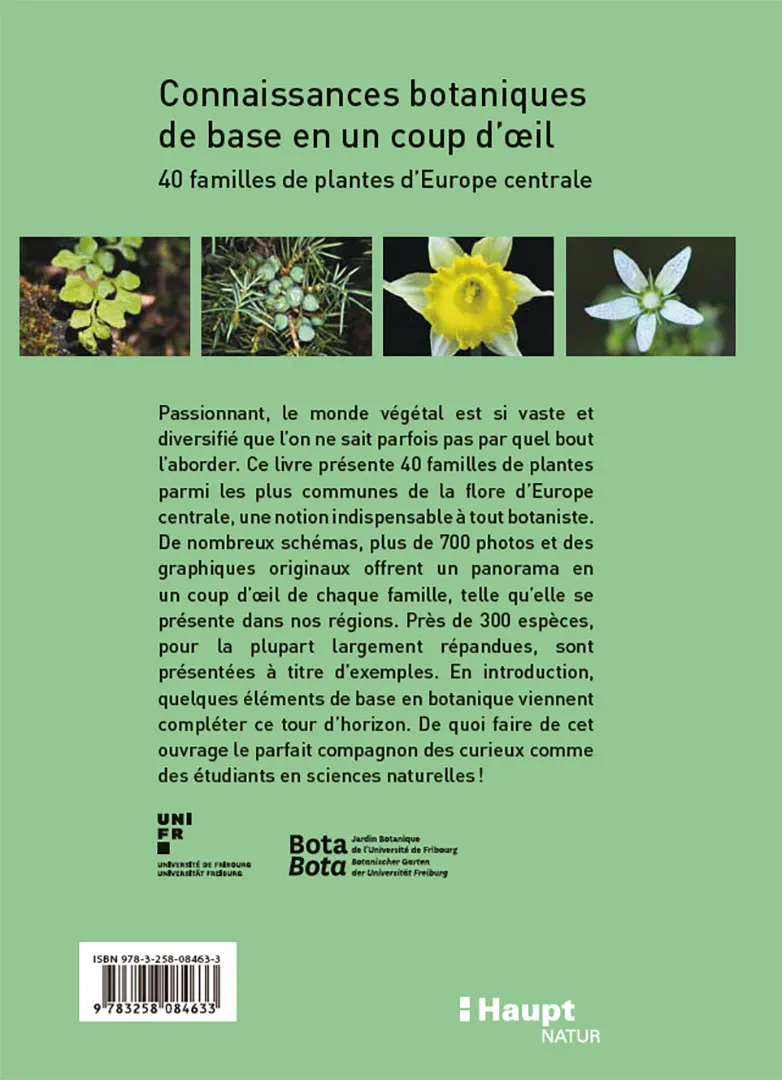 Rückseitencover Connaissances botaniques de base en un coup d'oeil