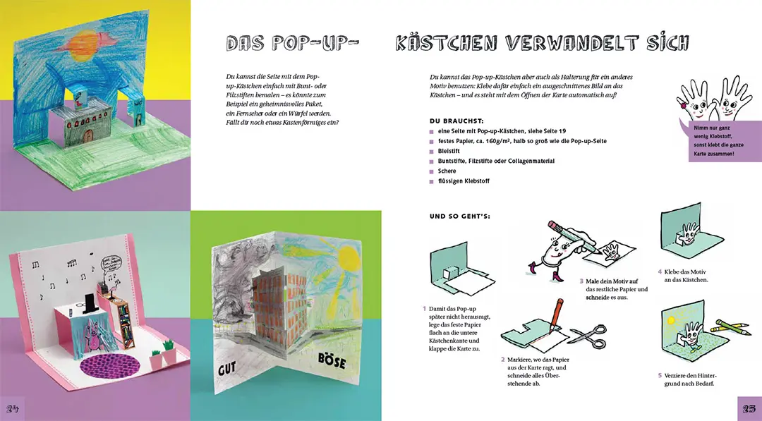 Beispielinhalt (Bild) Die Pop-up-Werkstatt für Kinder