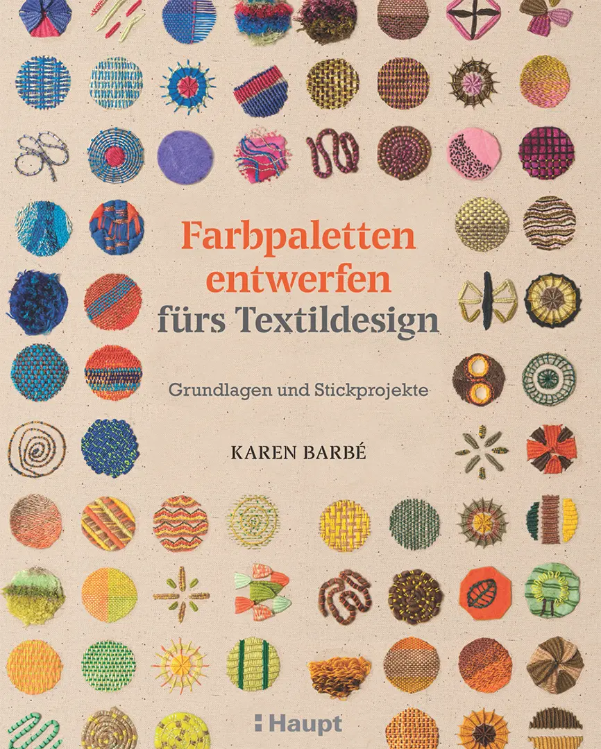 Vorderes Coverbild Farbpaletten entwerfen fürs Textildesign