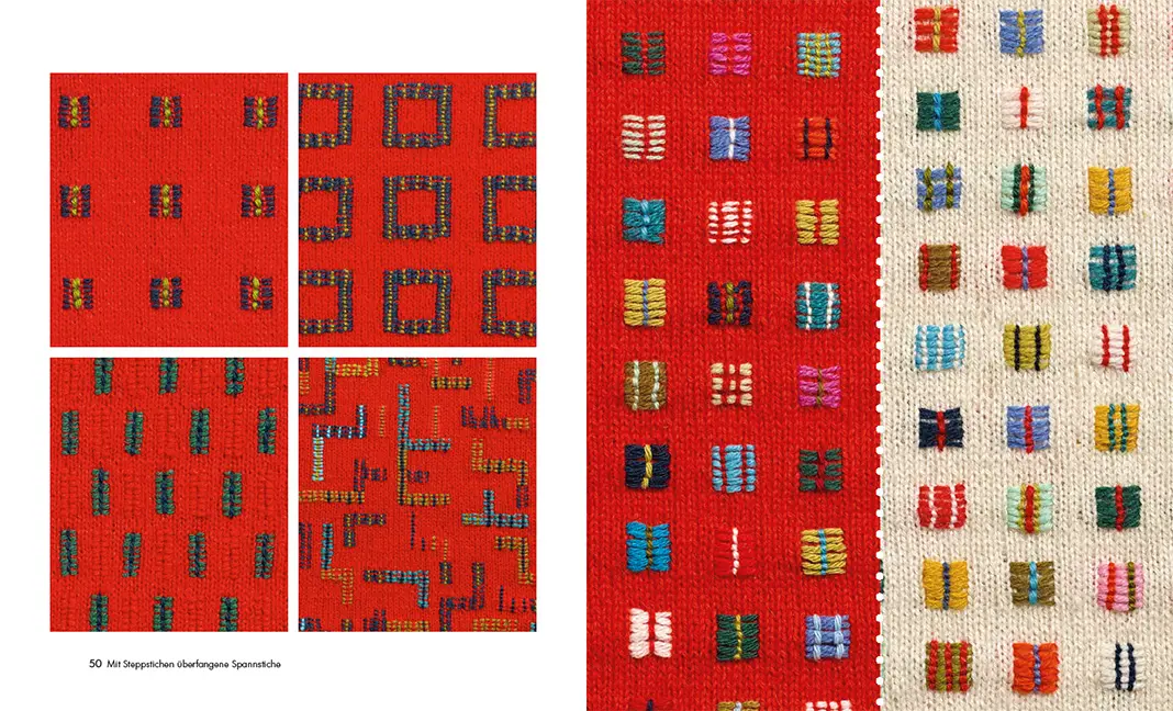 Beispielinhalt (Bild) Sticken auf Strick