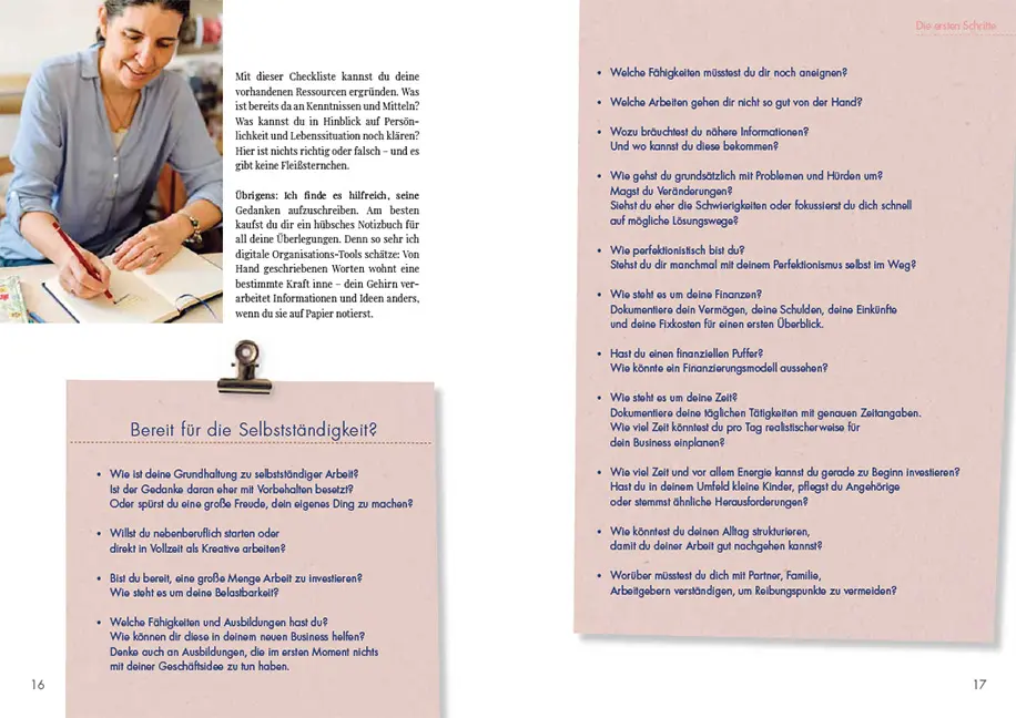 Beispielinhalt (Bild) Mein Kreativ-Business