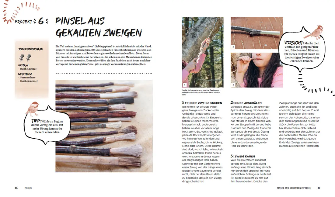 Beispielinhalt (Bild) Malwerkstatt Natur für Kinder