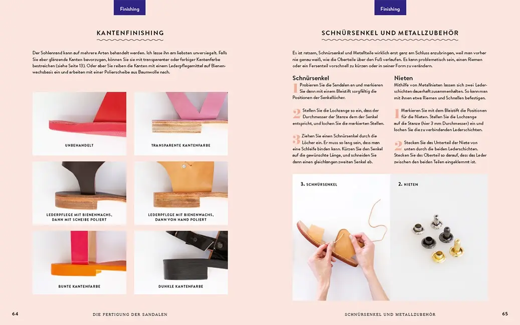 Beispielinhalt (Bild) Sandalen-Werkstatt