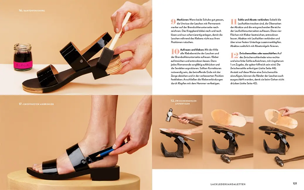 Beispielinhalt (Bild) Sandalen-Werkstatt