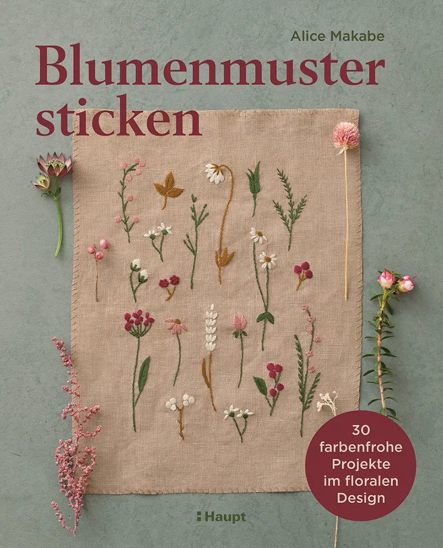 Vorderes Coverbild Blumenmuster sticken