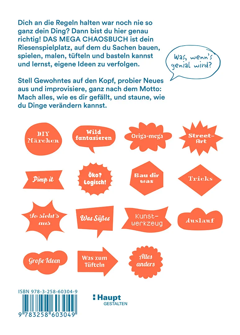 Rückseitencover Das mega Chaosbuch für Kinder